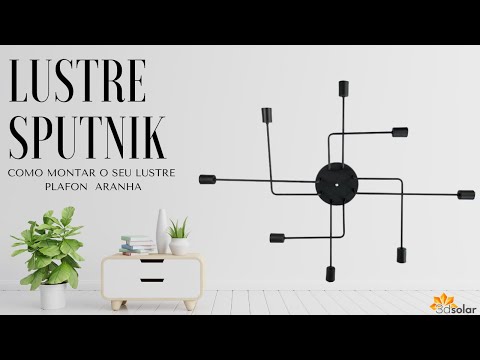 Como montar o plafon sputnik aranha