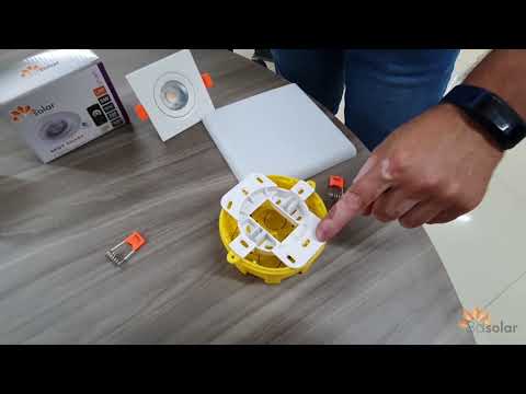 Instalação do plafon LED 2 em 1 borda infinita